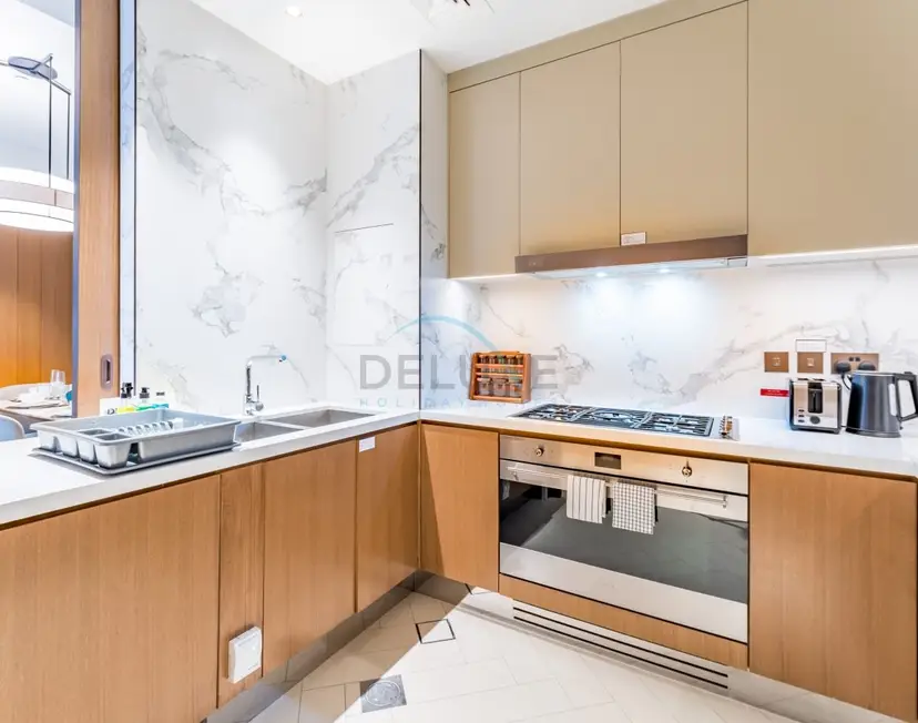 Overlooking Burj Khalifa and Fountain Views from Living to Bedrooms — Downtown Dubai — photo 17
