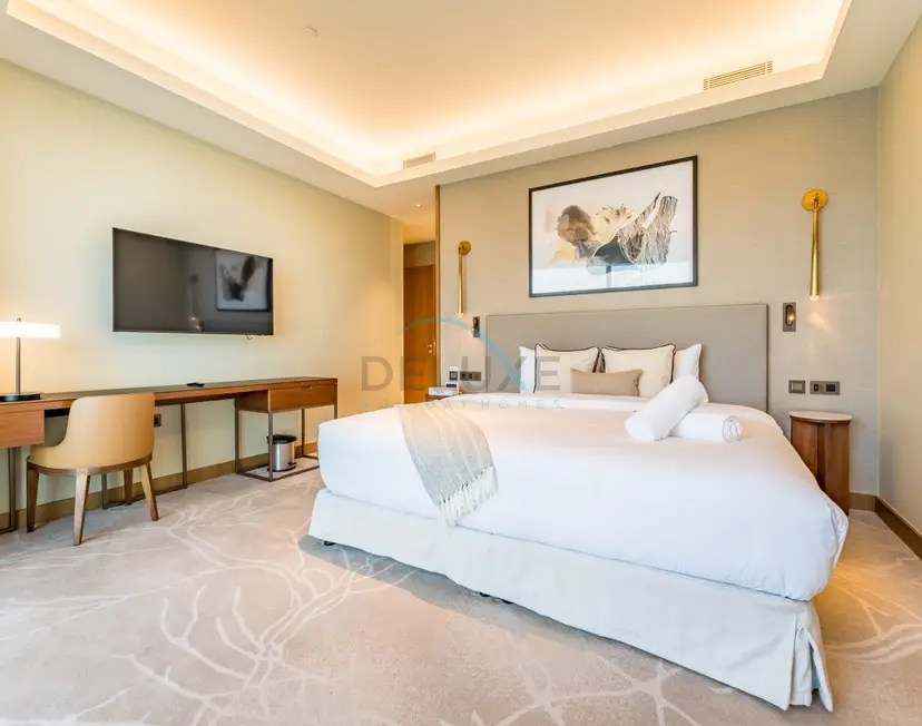 Overlooking Burj Khalifa and Fountain Views from Living to Bedrooms — Downtown Dubai — photo 30