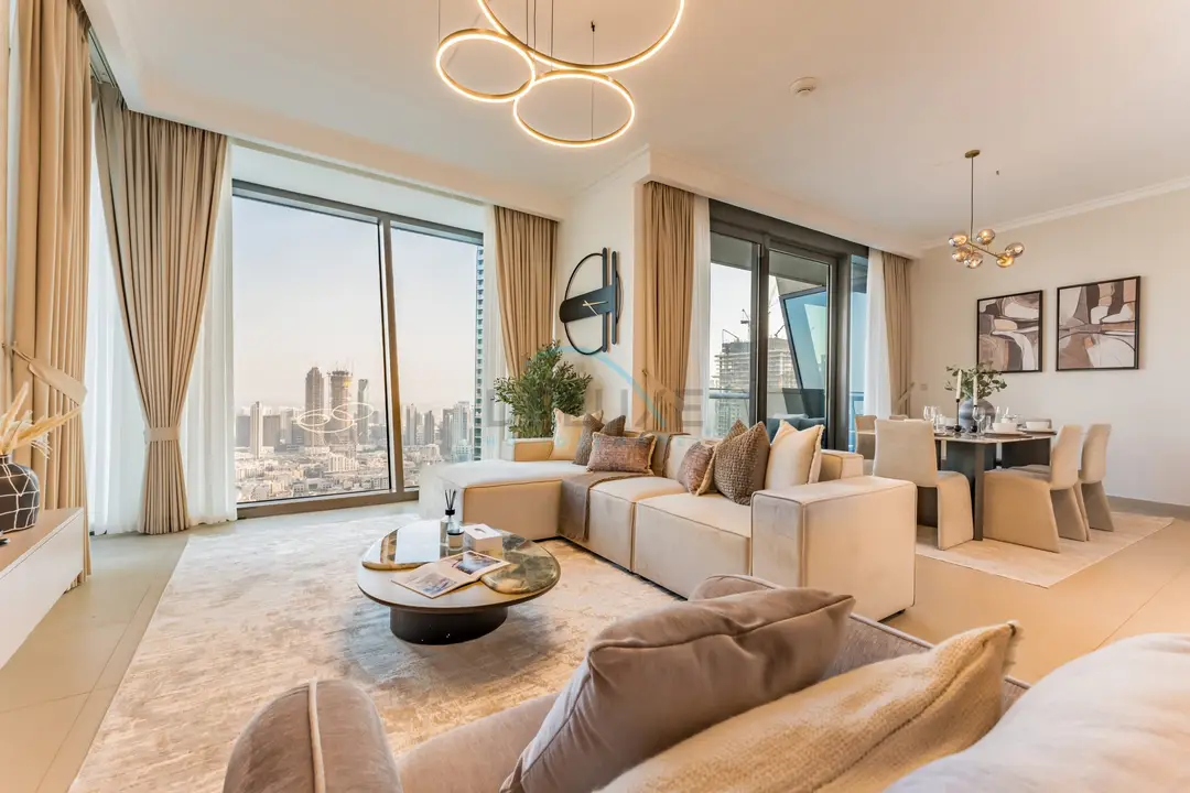 High Floor with Direct Burj Khalifa and Fountain Views — Downtown Dubai