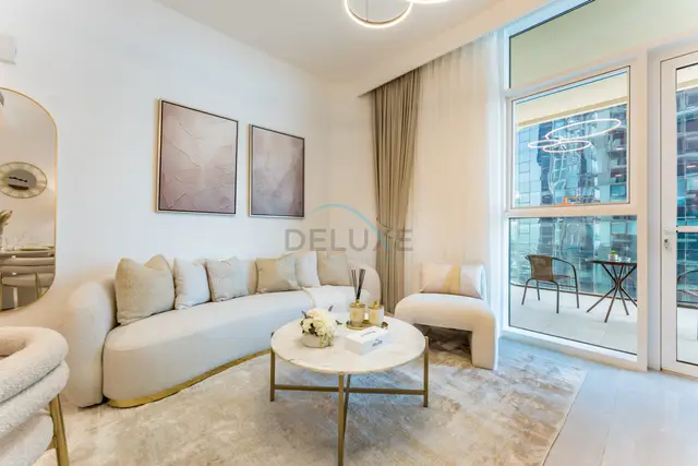 Balcony Facing a Partial Canal View, Close to Metro and Marine Transport — Business Bay