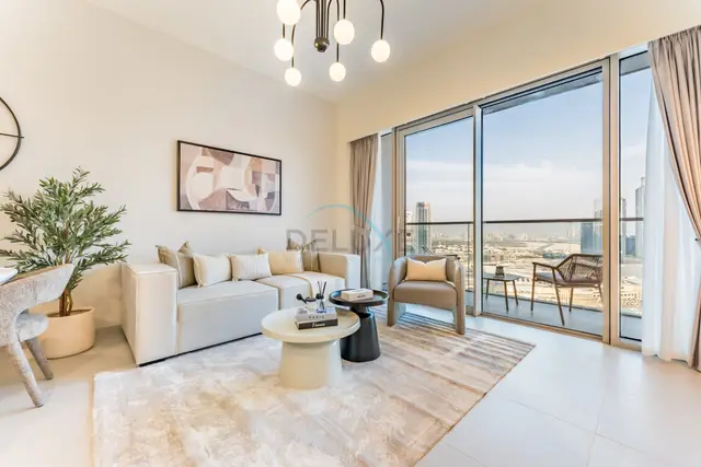High-Floor Luxury 2-Bedroom with Full Burj Khalifa & Fountain Views — Downtown Dubai