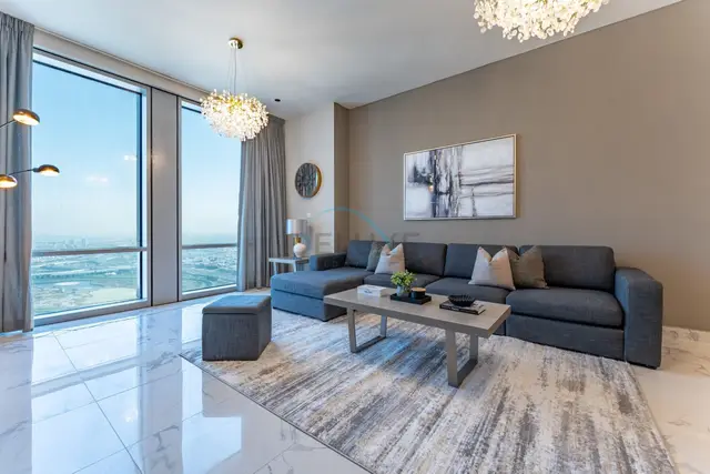 High-Floor 2-Bedroom, Close to Marine Transport Station — Business Bay