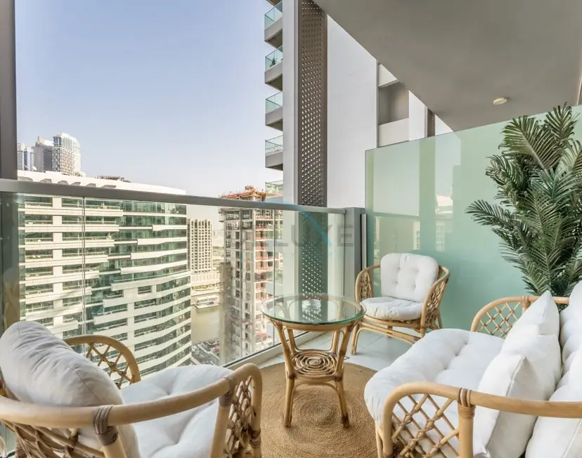 Contemporary 1-Bedroom Boho Oasis with Canal Views — Business Bay — photo 17